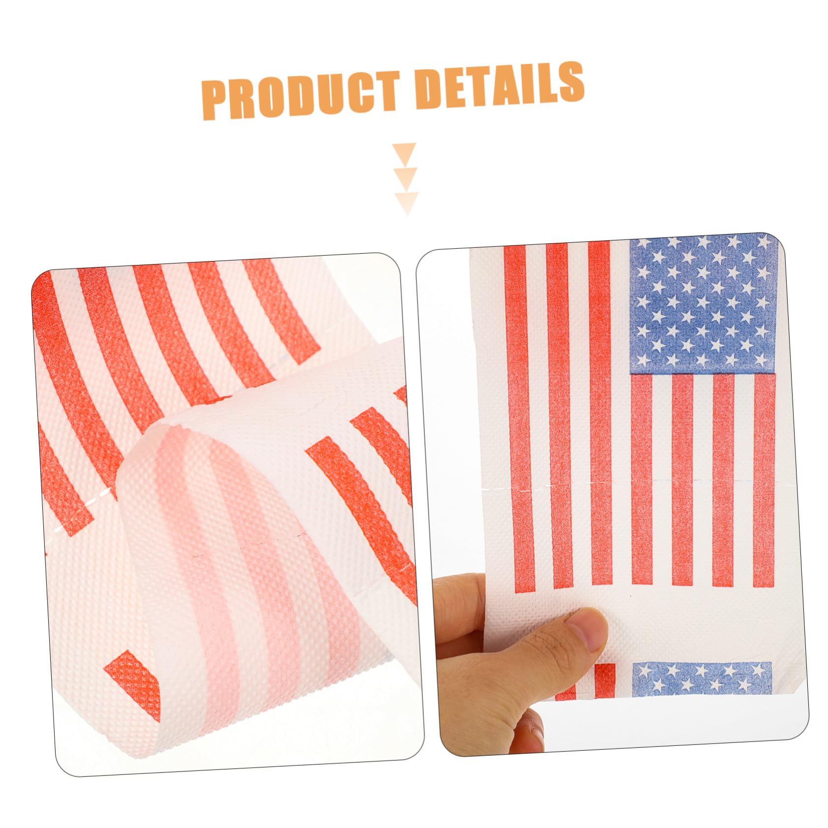 Veemoon Rotoli Carta Igienica Con Bandiera Americana 2 Rotoli Di Carta Velina in Cellulosa Pura Per Bagno Igienica Stampata Multifunzione Per Wc E Tavolo 3 Strati