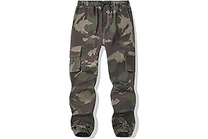 Boys Camo Cargo Pants: Adventure-Ready Kids' Uniforms with Style