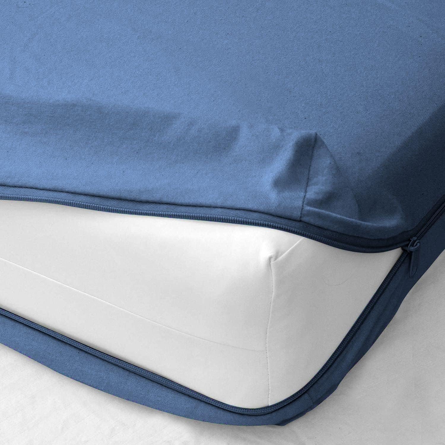 Soft Queen Zipper Fitted Sheet Hydrobrushed Egyptian Cotton 1000 Thread Count with 10 Inches Deep Fitted Sheet Brick Red 60 x 80 Inches Bottom Sheet Queen Size Bed