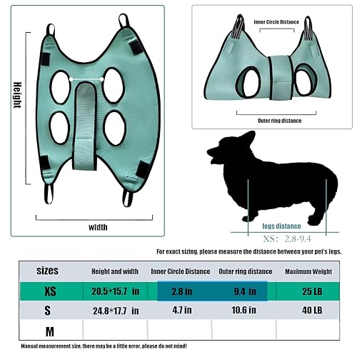 Miniatura 6 de Hamaca de aseo para gatos y perros con cinturón de seguridad para cortar uñas, aseo, bolsa de baño para gatos para recortar uñas de gato y cuidado