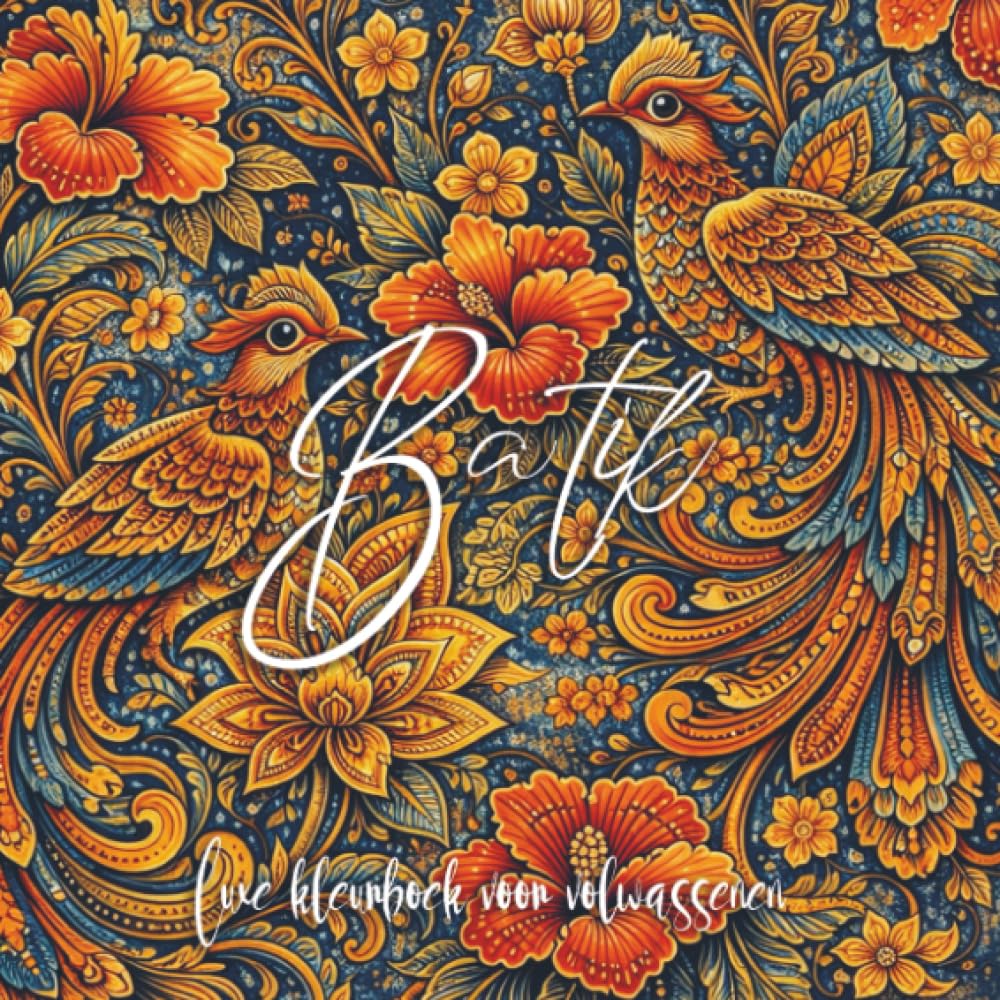 Luxe batik kleurboek voor volwassenen: Een elegante kleurreis door 50 Maleisische en Indonesische batik motieven