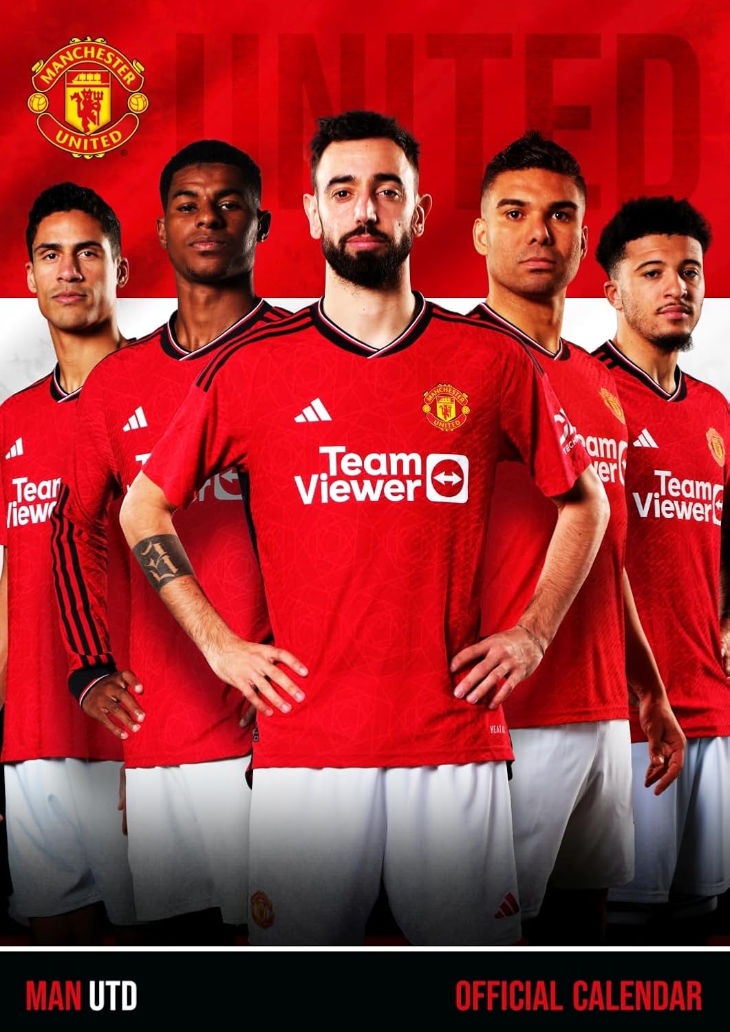 2025 Calendar Manchester United FC Month to View A3 Football Calendar
