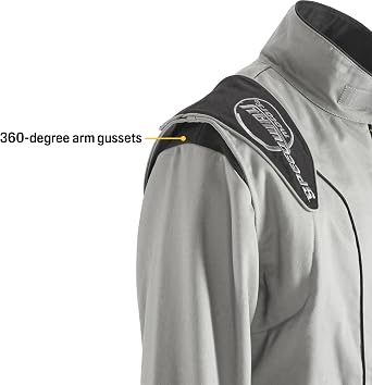 Speedway Double-Layer SFI-5 One-Piece Racing Suit, Black Large