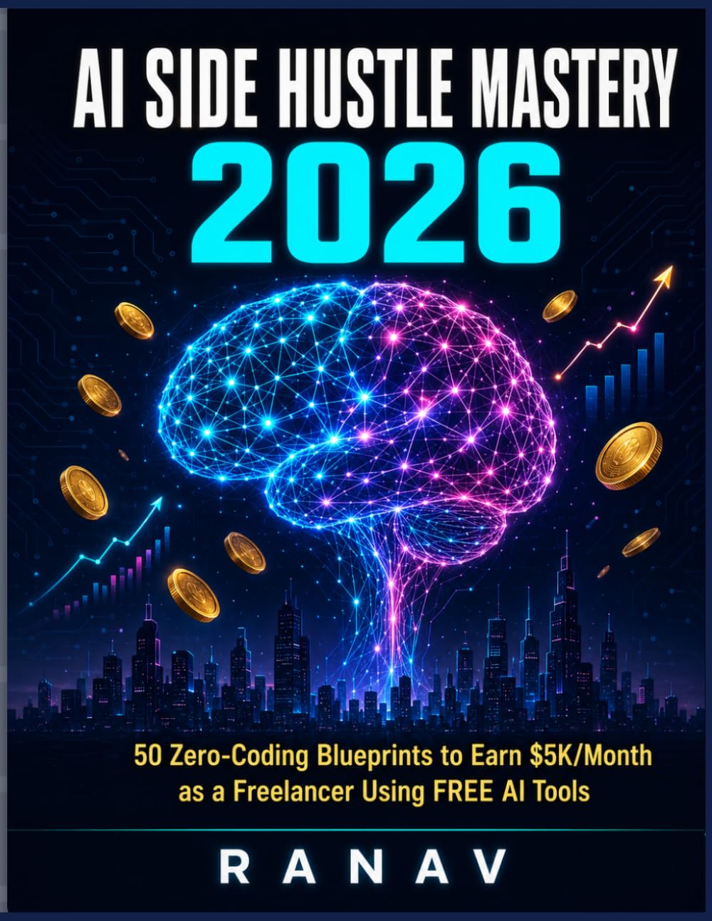 AI Side Hustle Mastery 2026: 50 Zero-Coding Blueprints to Earn $5K/Month as an Indian Freelancer Using FREE Tools