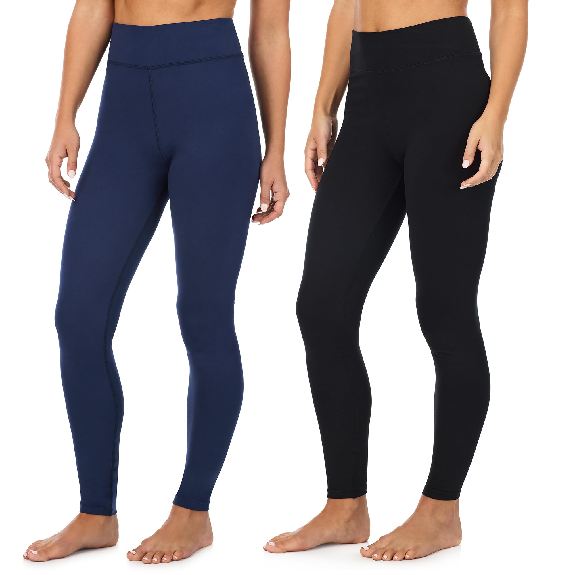 Cuddl Duds 2 Pack High Waisted Leggings for Women Loungewear & Yoga Pants | Buttery Soft…