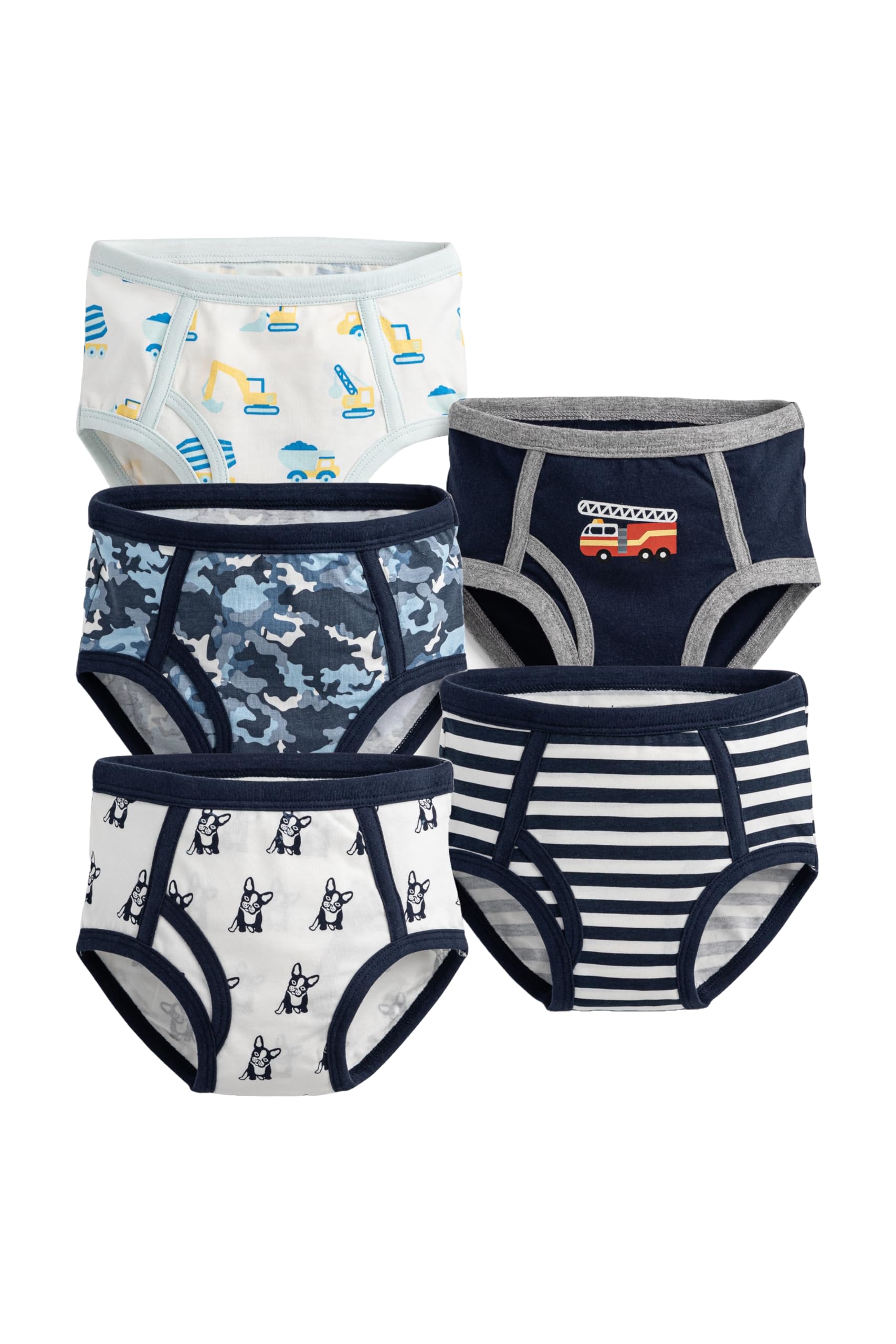 monica andy Boys Underwear Pack 5 Pairs Double Layered Bottom Panel Organic Kids Boys Briefs Sizes For Kids