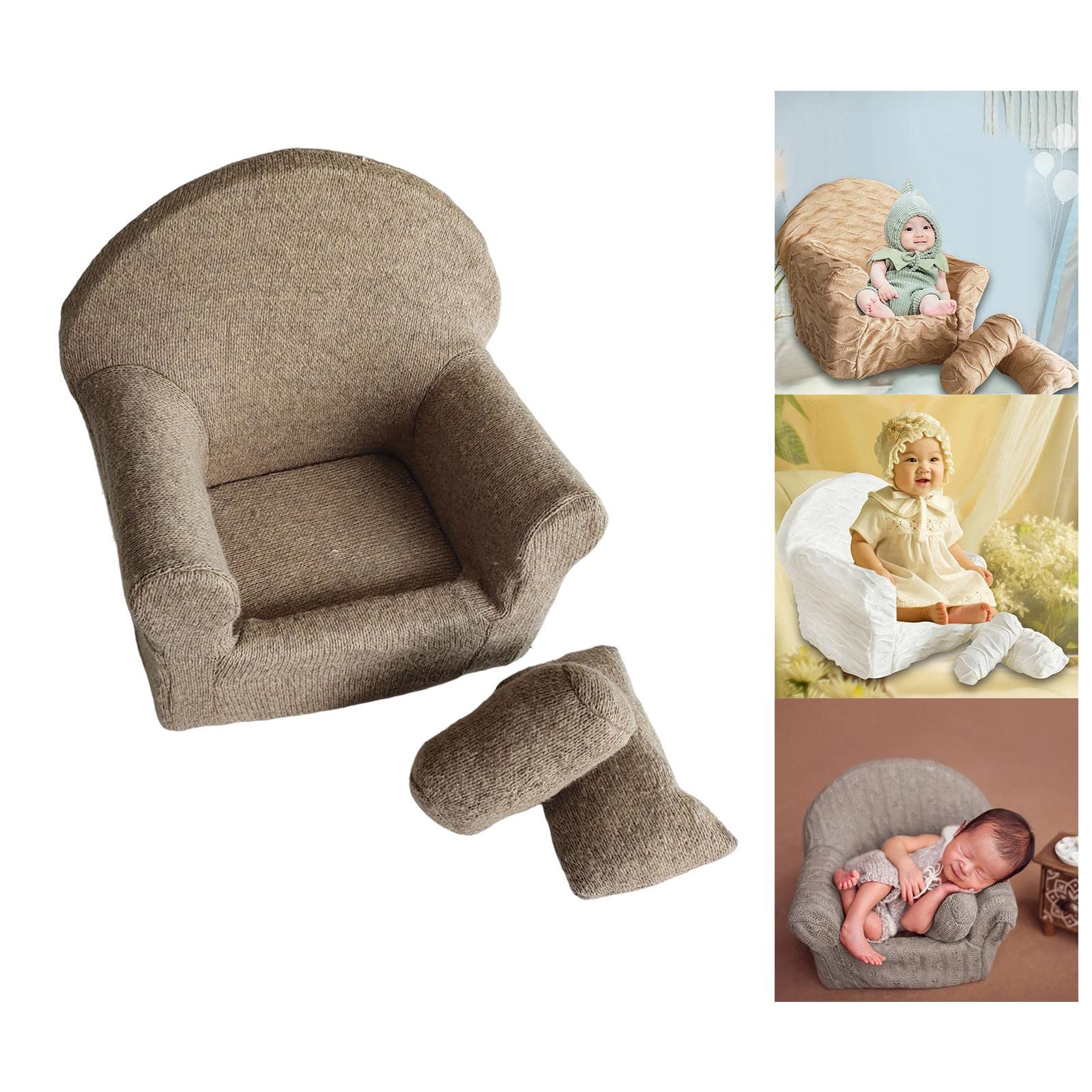 MagiDeal Posing Sofa Set Newborn Photography Sofa Decor, Photo Costume Background, Comodo per Studio