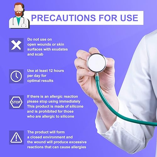 Miniatura 7 de OK TAPE Rollo de cinta de silicona para cicatrices, hojas de silicona para cicatrices, tiras de silicona para cicatrices, reutilizables, hojas