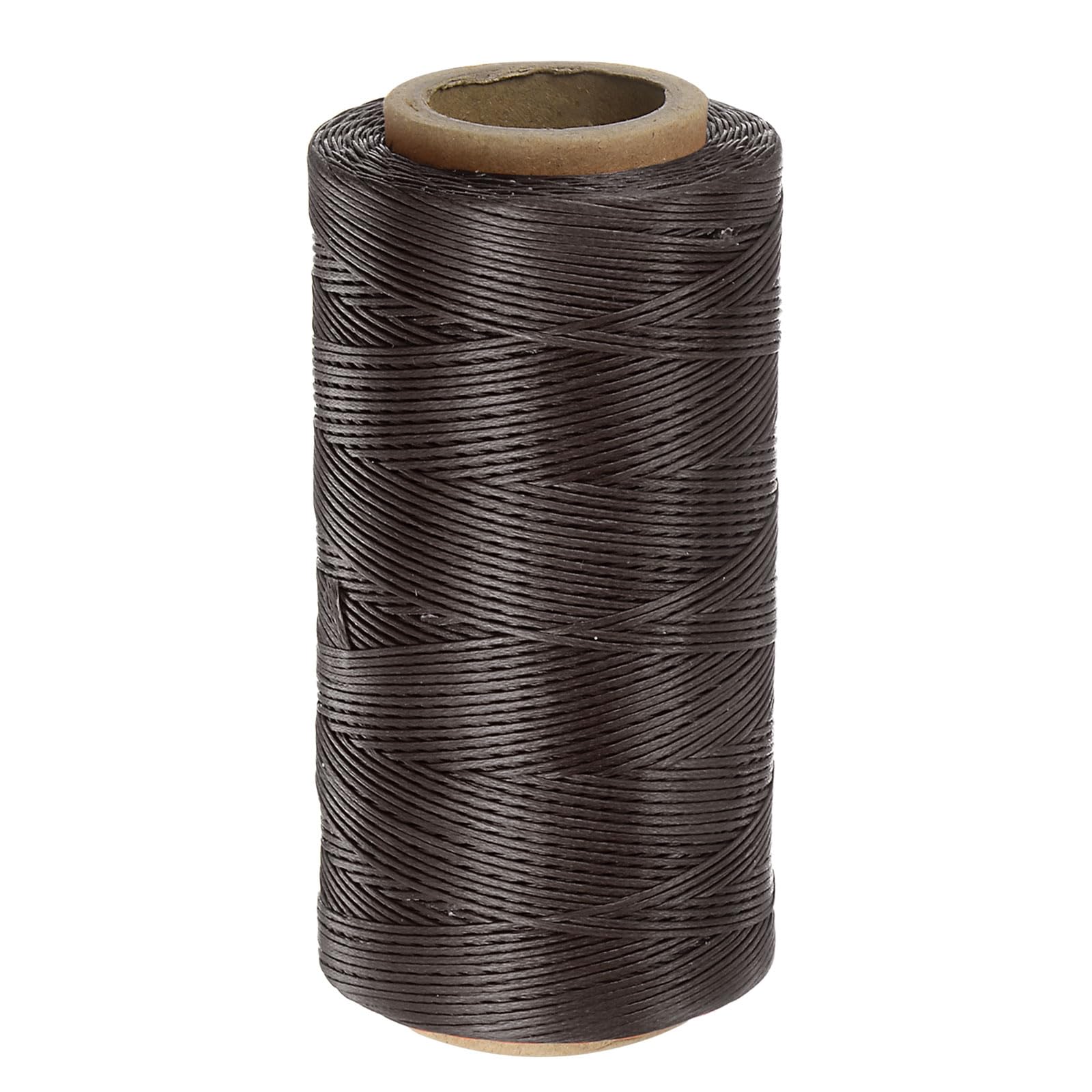 sourcing map Thread for Sewing Upholstery Thread 284 Yards 260m Waxed Polyester Thread Wear-Resistant Anti-Stretch Embroidery Thread Cord String Cotton Thread for Quilting Leather, Coffee