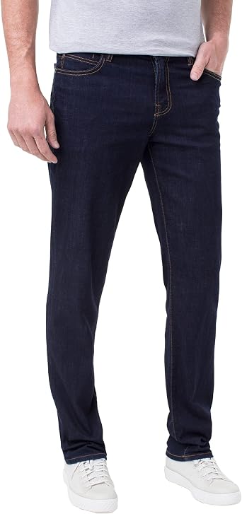 Liverpool Mens Mens Slim Straight 32" Inseam in Coolmax Stretch Denim