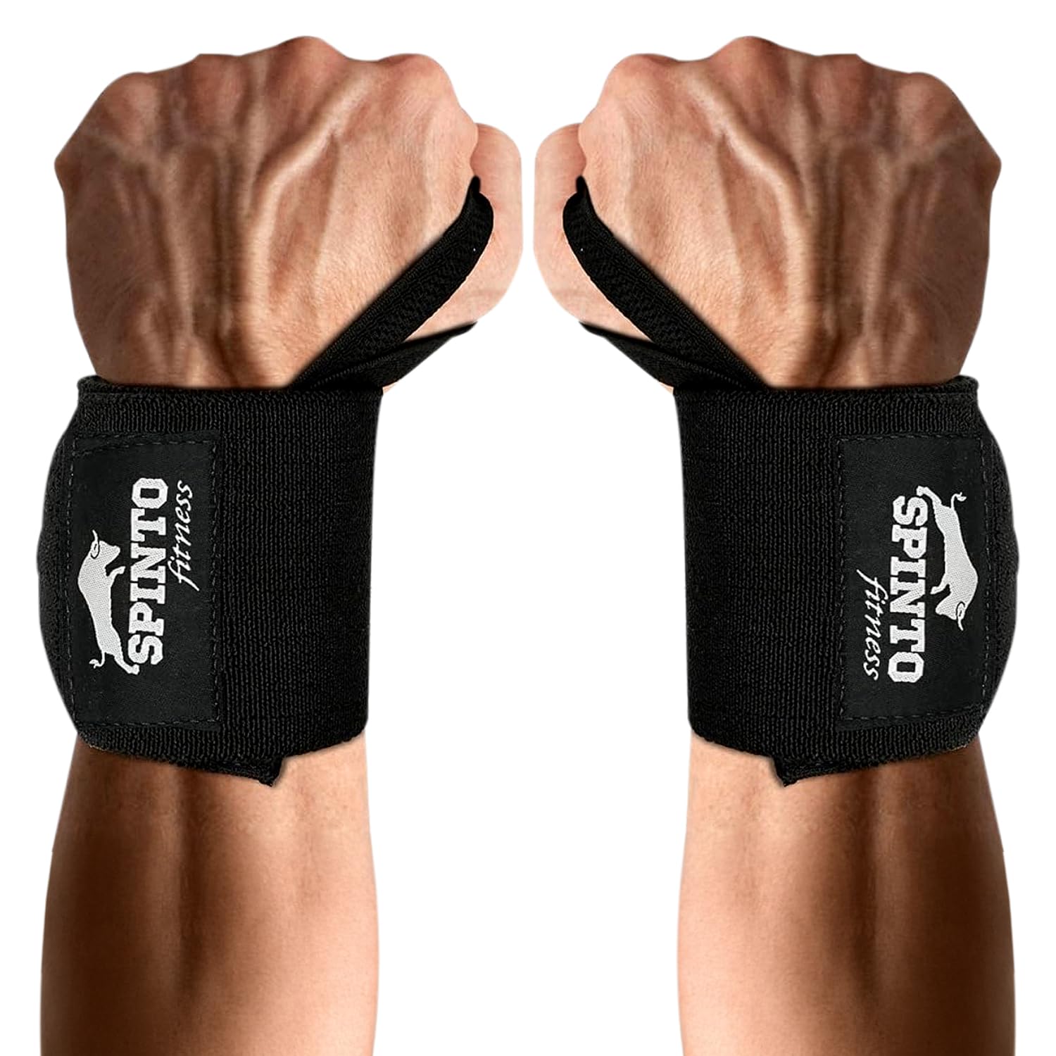 Muñequeras Spinto Fitness 24'' Aprobadas USPA - Soporte Levantamiento Pesas