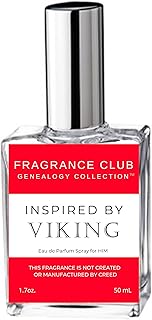 Fragrance Club Genealogy Collection Inspired by Viking 1.7 oz. EDP for Men is comparable to the original with fragrance notes of Pink Pepper, Jasmine and Ambers