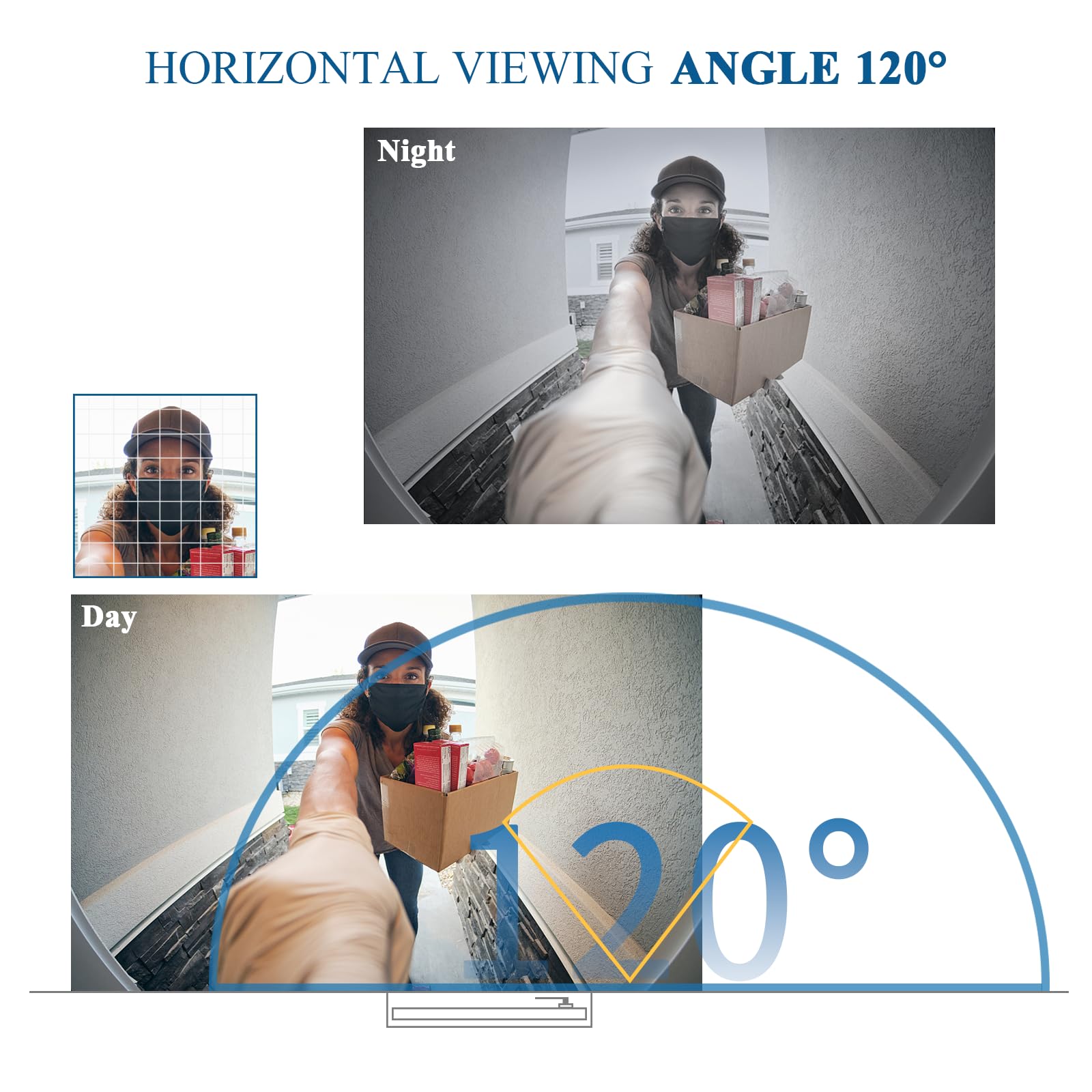 Video Türklingel mit Kamera,3-familienhaus Video Doorbell Intercom with 7-Inch Monitor,Sprechanlage mit türöffner,4 Wires,Night Vision, IR Sensor, 52 Ringtones