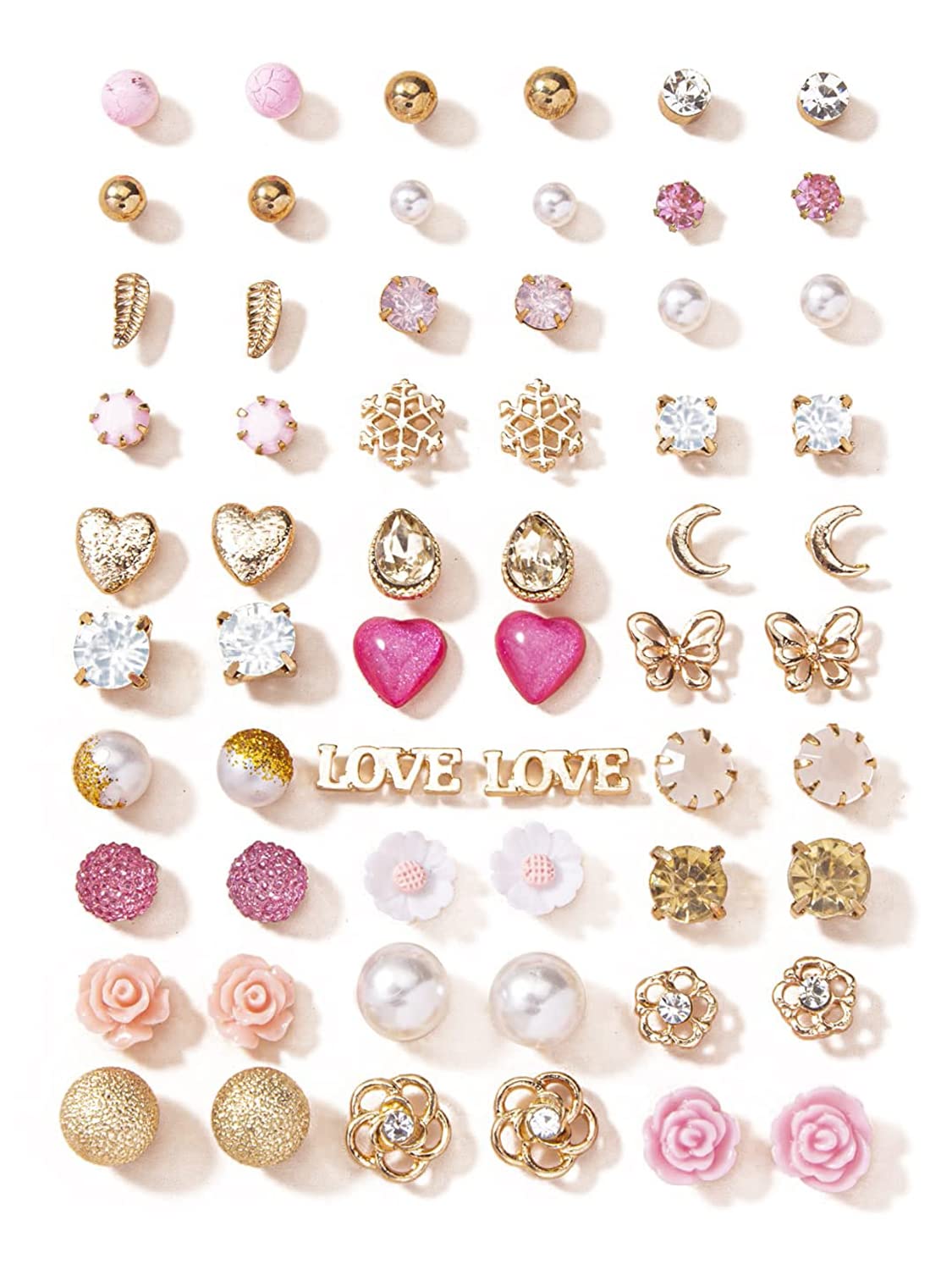 30 Pairs Combo Set Latest Stylish Earrings for Women and Girls (14780er)