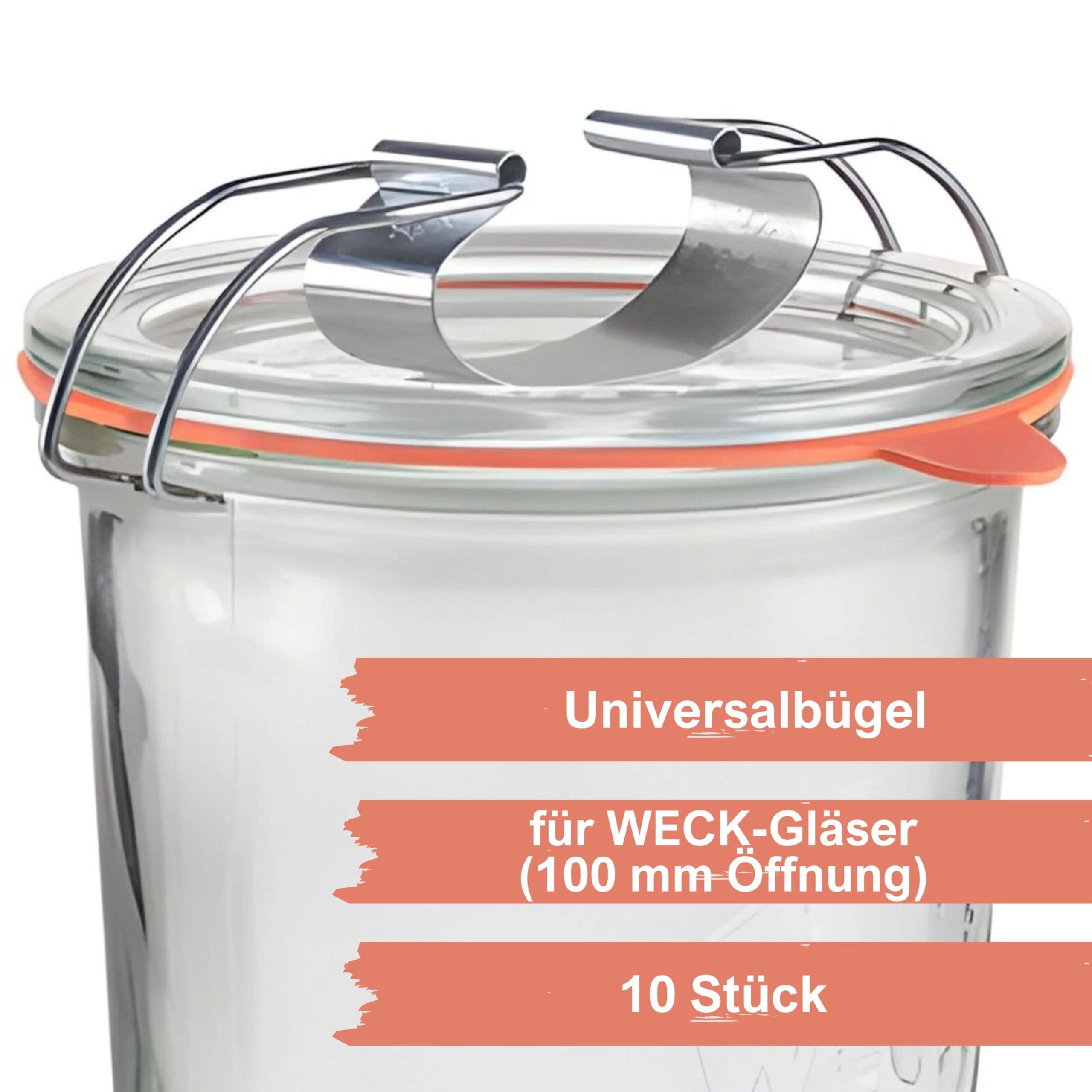 10 Universal-Klammern/Einweckklammern/Weckklammern/Bügel für Einkochgläser Baumarkt