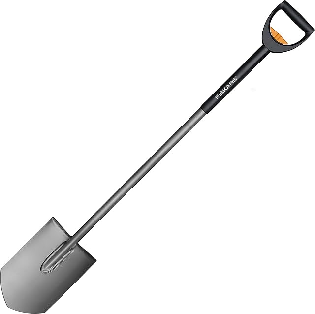 FIskars Szpadel teleskopowy do ciężkich gleb, ostry, Długość trzonka: 1,05 do 1,25 m, Wysokiej jakości stal borowa, Czarny/ srebrny, SmartFit, 1001567