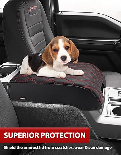 Miniatura 3 de KBH Funda para reposabrazos de consola central automática para Ford F150 2015-2020, F250 F350 F450 F550 2017-2022, Expedition 2018-2024, solo