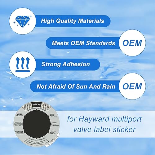 Miniatura 4 de ArrogantF Etiqueta de válvula multipuerto SPX0714G Reemplazo para válvulas multipuerto Hayward modelo SP714T SP0714T, para piezas de repuesto de