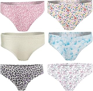 Cottonil Womens Pack Of 6 Printed Color 100% Cotton Underwear