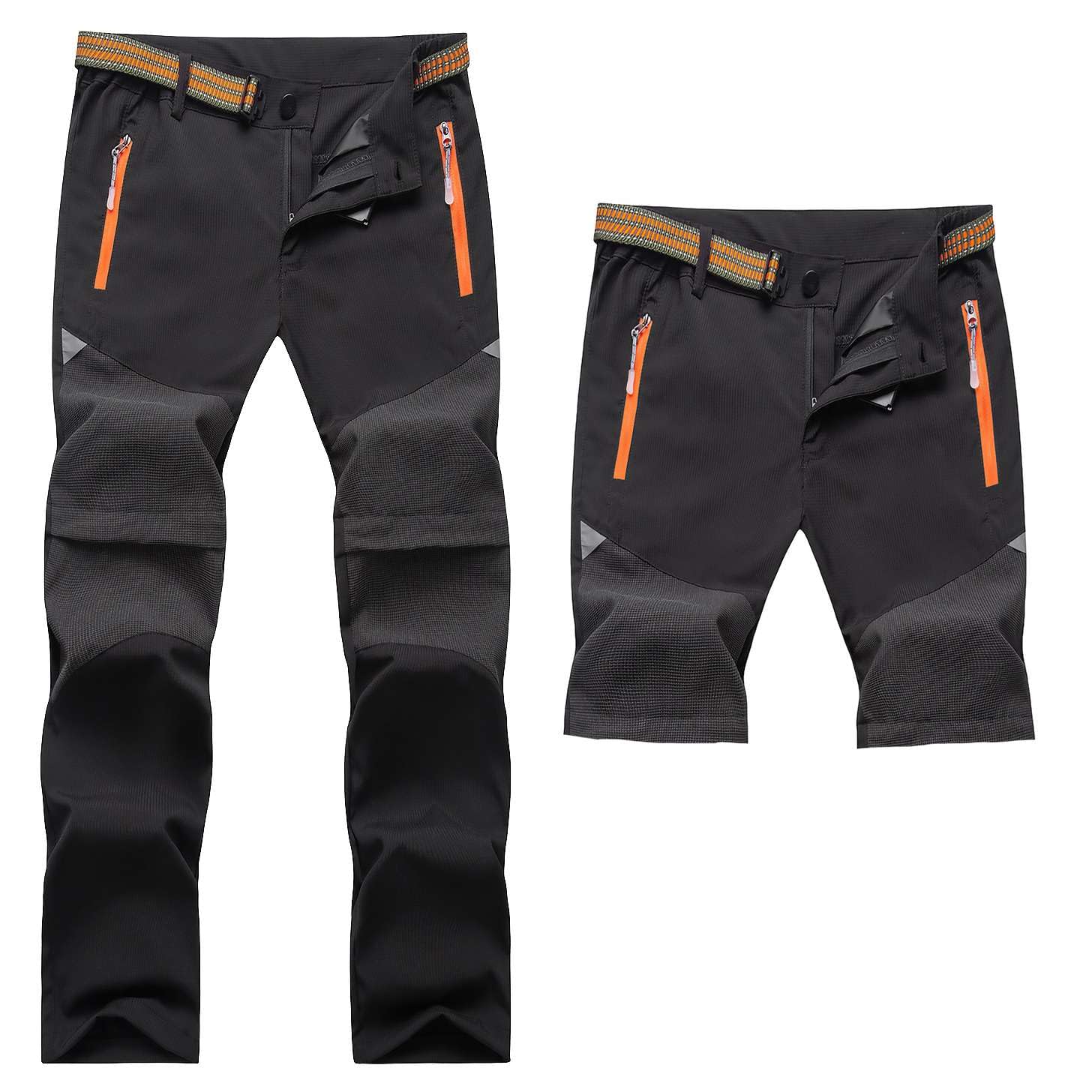 Echinodon Kinder 2-in-1 Outdoorhose Zip Off Hose Wasserabweisend Schnelltrocknend Jungen Mädchen Dünn Leicht Sommerhose Wanderhose Trekkinghose