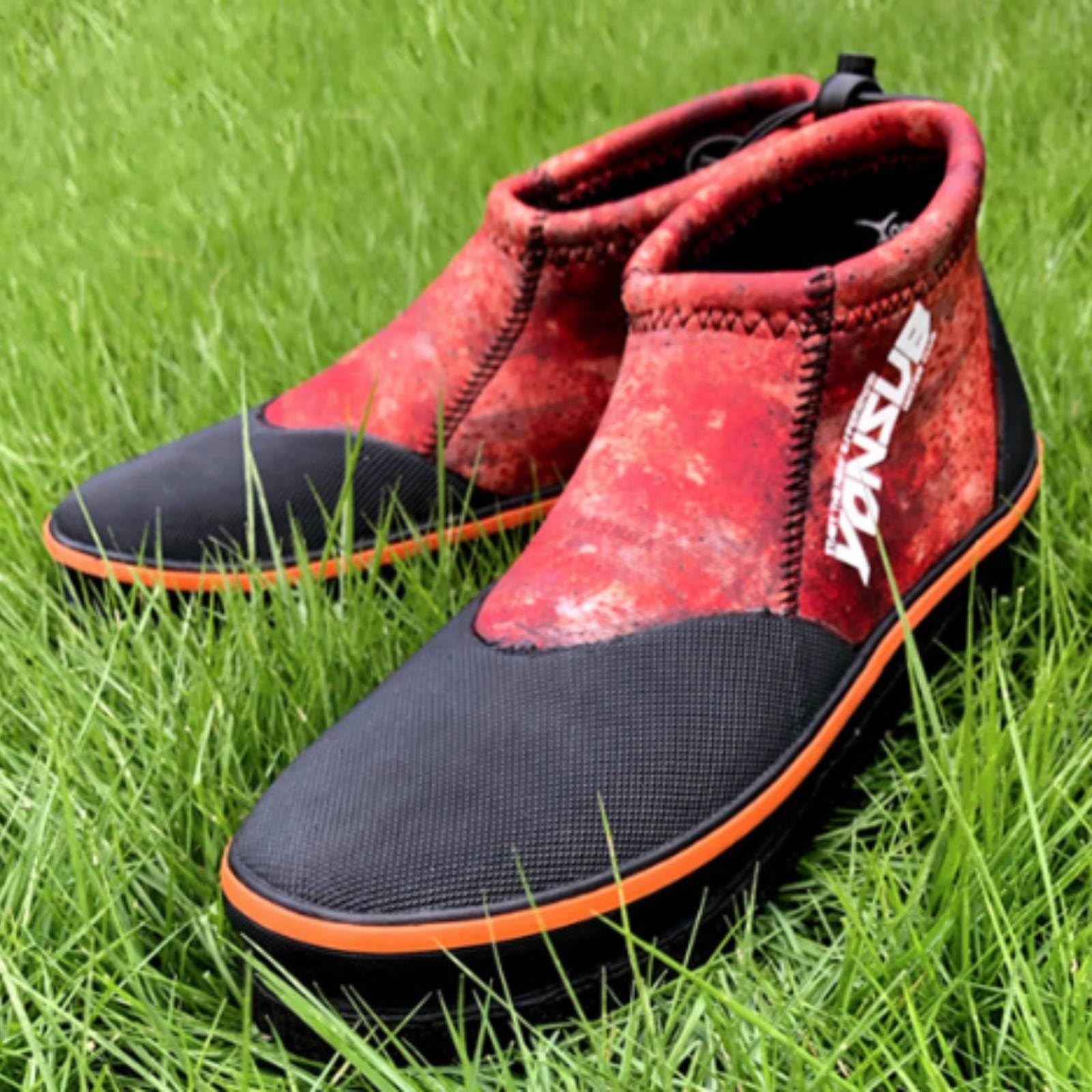 Zapatos Pesca Secado Rápido Escarpín Resisn Caminata en Agua para Pescadores, Rojo, Color to 15, Numeric_45