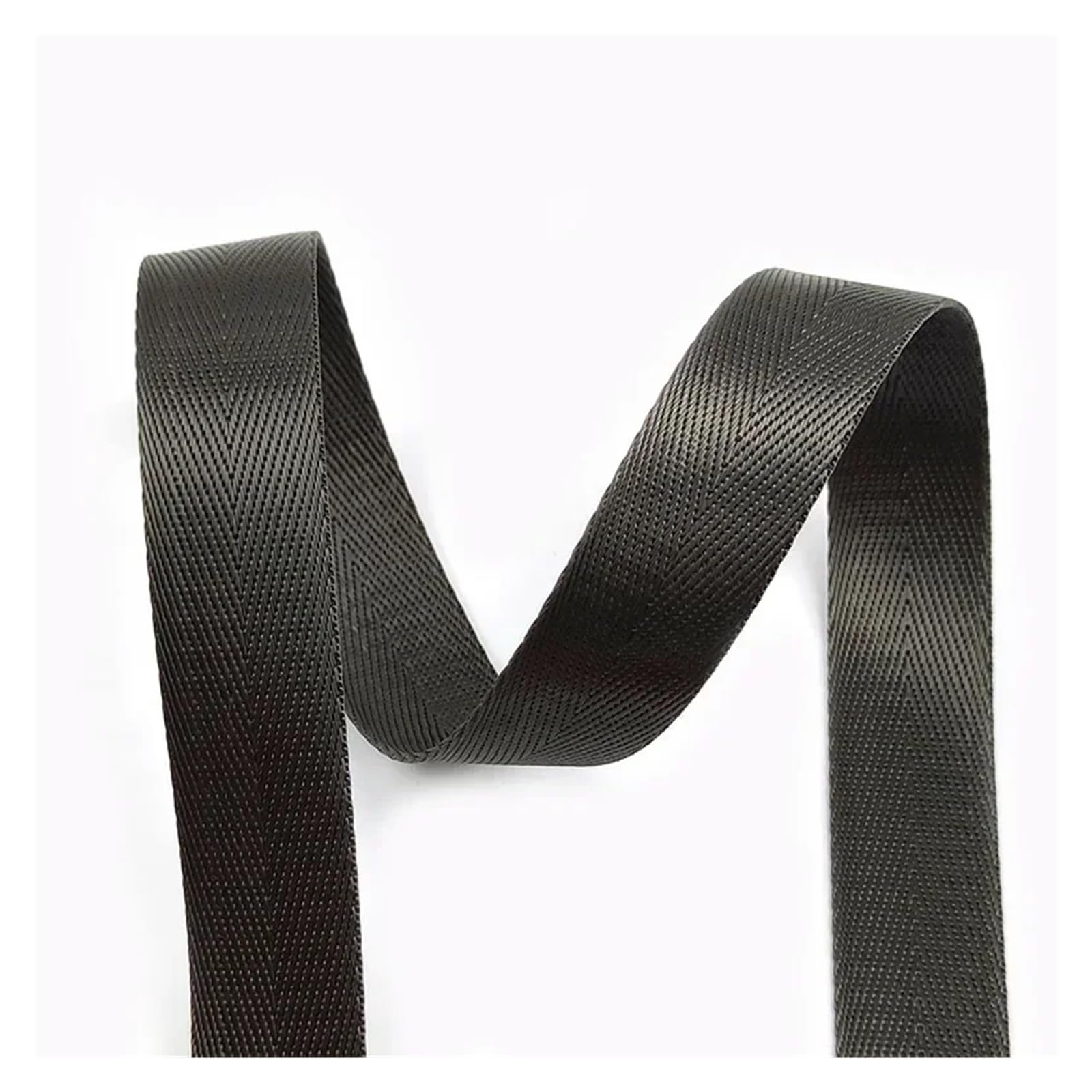 10Meters 20-50mm Nylon Webbing Tapes Ribbons for Belt Dog Collar Backpack Strap by The Meter Bias Binding DIY Sewing Accessories(RD001-DarkGray,38mm)