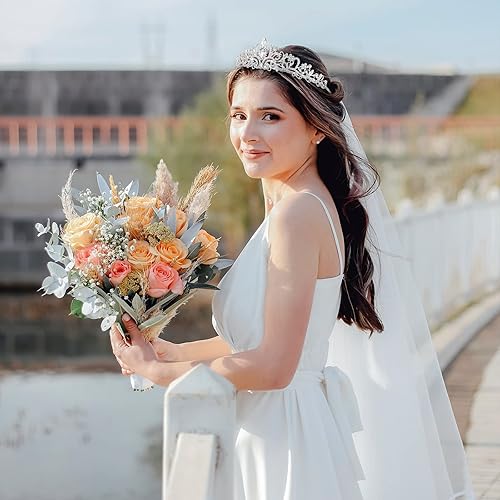 Miniatura 2 de Kit de banda de despedida de soltera + corona de novia, CIEHER para decoración de despedida de soltera, oro rosa, decoración de despedida de