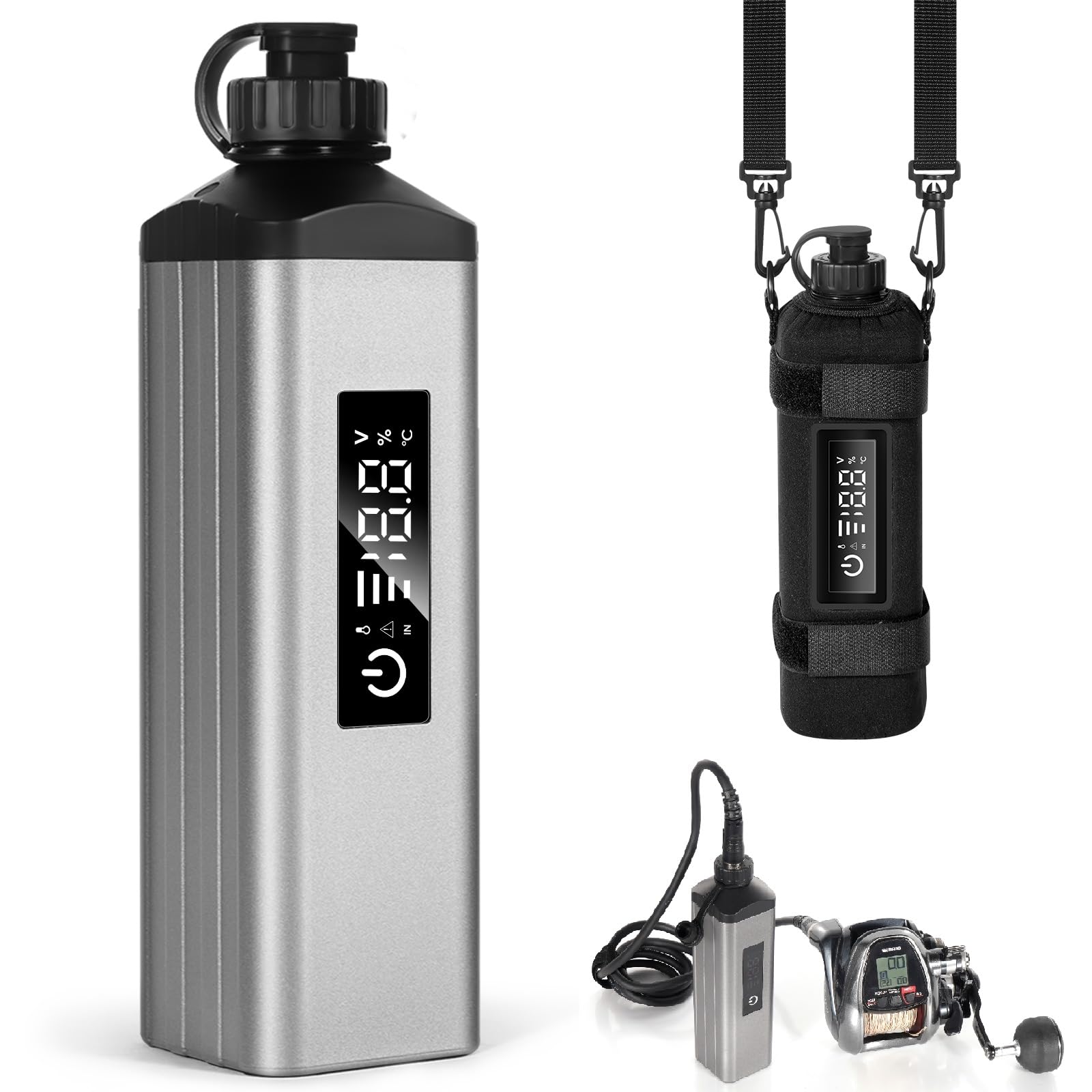 Electric Reel Battery 14.8V/5Ah/10Ah Portable High-Performance Battery for Electric Fishing Reels,High-Density Lithium Battery,Built-in Chip