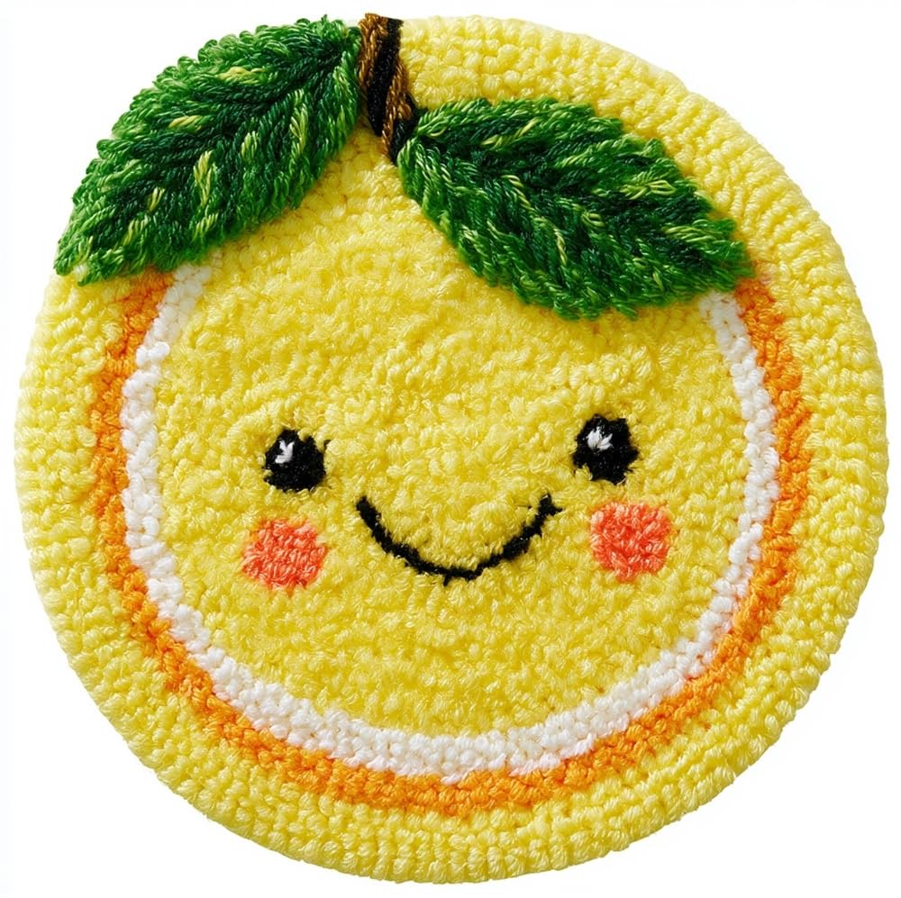 kitphoenix Latch Hook Set Smiling Lemon