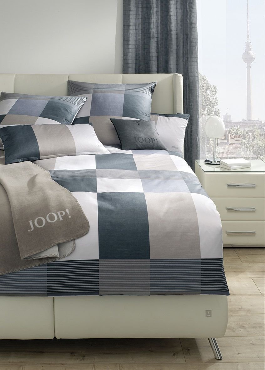 Joop! Bettwäsche Plaza Squares 4051 Cappuccino - 09