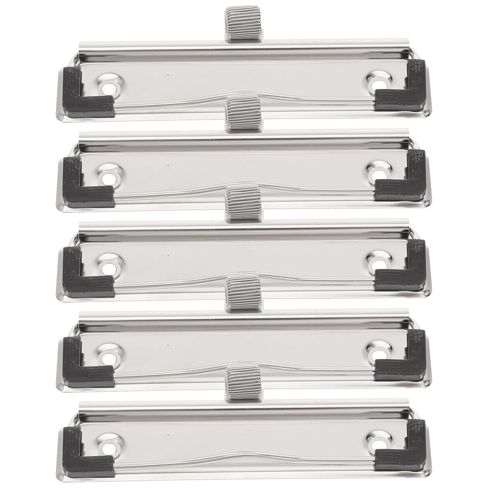 Clip Portablocco Metallo 10cm Set 5 Pezzi Fermagli Metallici per Appunti da Ufficio, Cartella Portadocumenti per Insegnanti e Infermieri, Forniture di Cancelleria per Ufficio