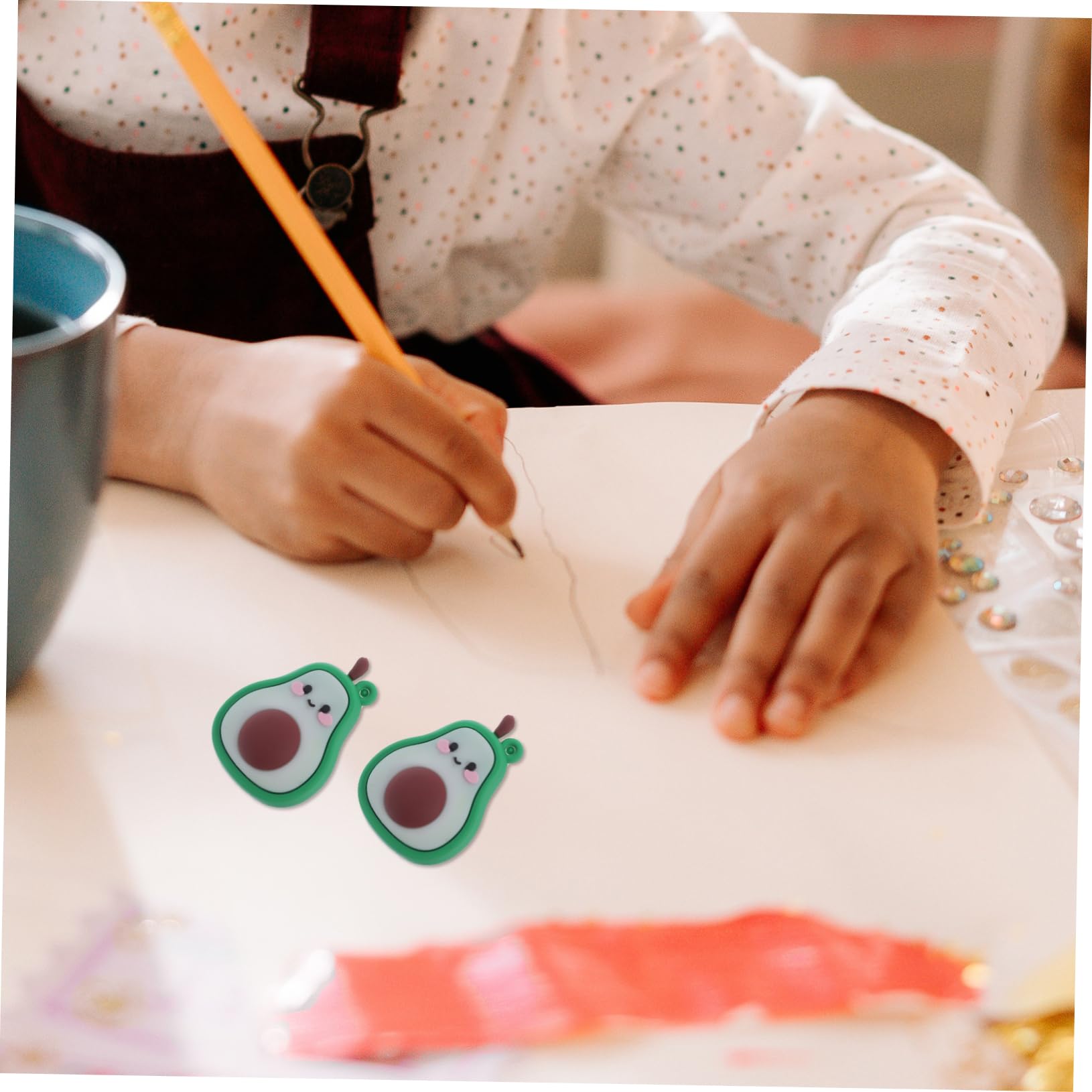 20stücke Süße Avocado Bleistiftspitzer Tragbare Cartoon Anspitzer Für Schule Für Klassenzimmer Kreatives Schulbedarf