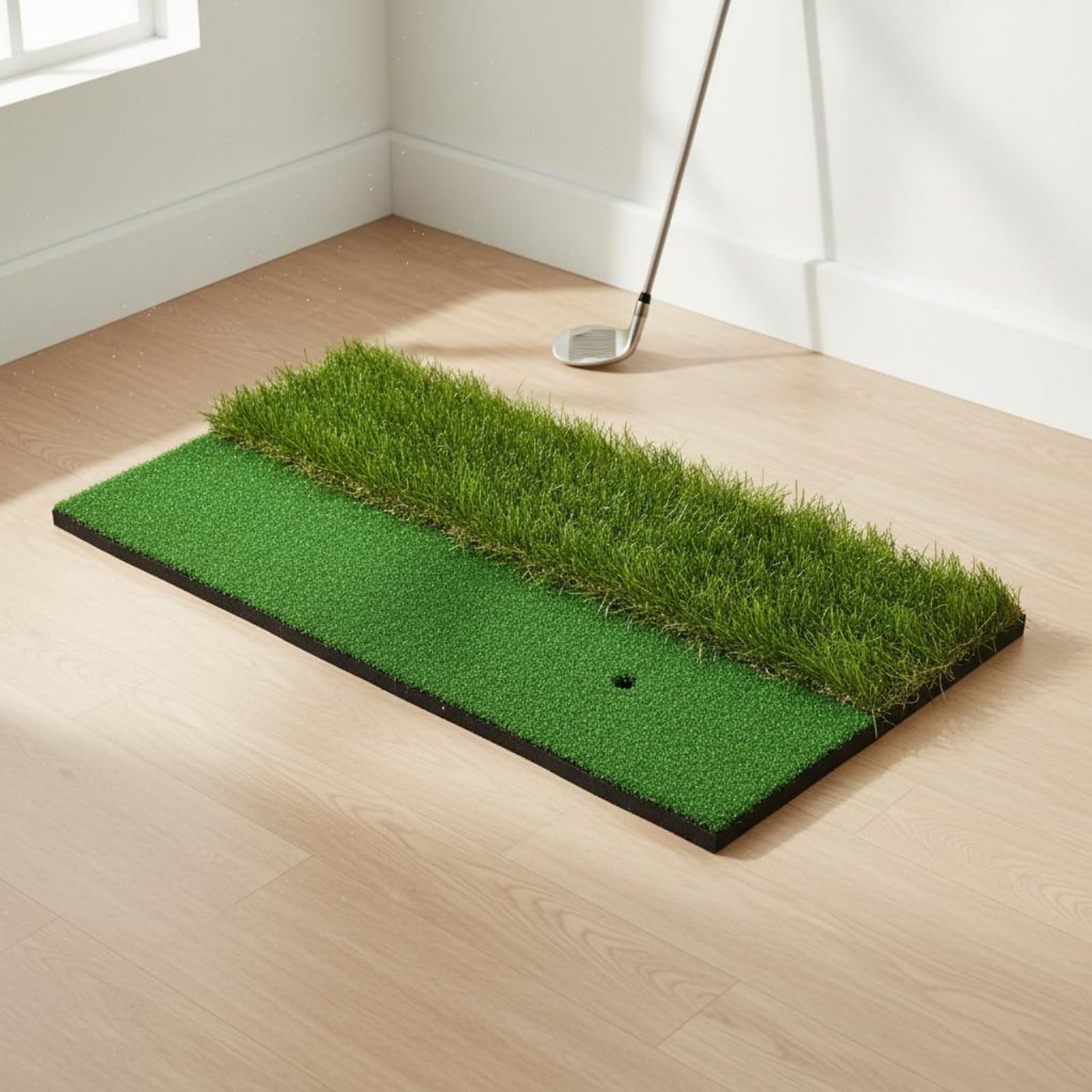 Sharplace Alfombrilla de Práctica de Golf Tapete de Golpeo Esterilla de Entrenamiento Colchoneta de Swing Doble Textura con Base EVA Estable para Entrenamiento