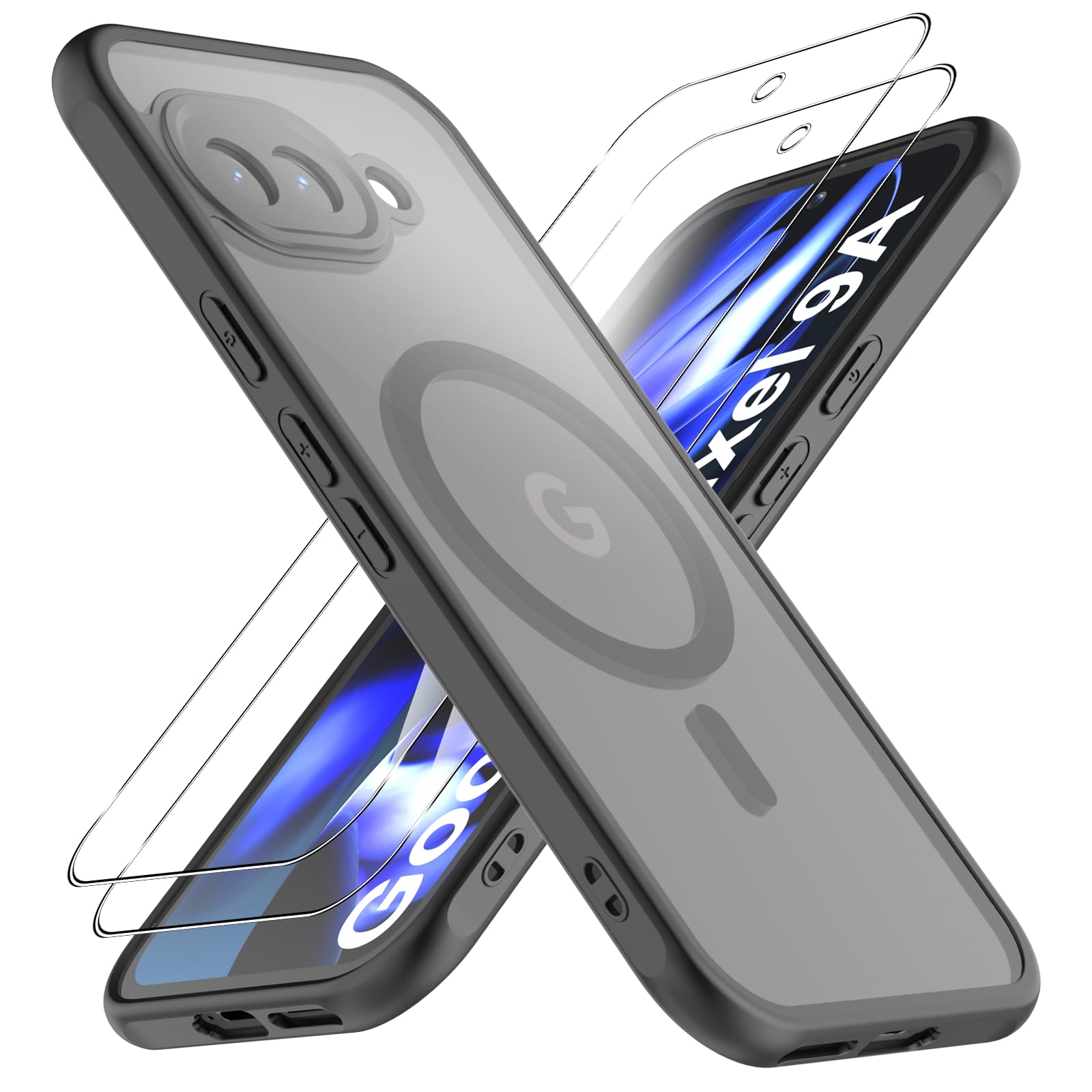 Amazon.co.jp: 【1個+2枚セット】For Google Pixel 9a ケース(1個