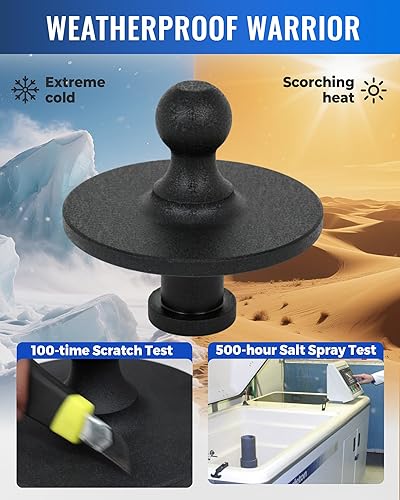 Miniatura 4 de Mepareri Adaptador de quinta rueda a cuello de cisne, adaptador de bola Kingpin a cuello de cisne para tractor o remolque, quinta rueda, 30,000