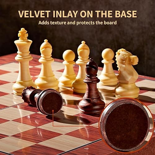 Miniatura 2 de Ajedrez magnético plegable para viajes de Kidami ligero con los bolsos portátiles de almacenaje fácil de llevar 124 x 106 x 08 pulgadas