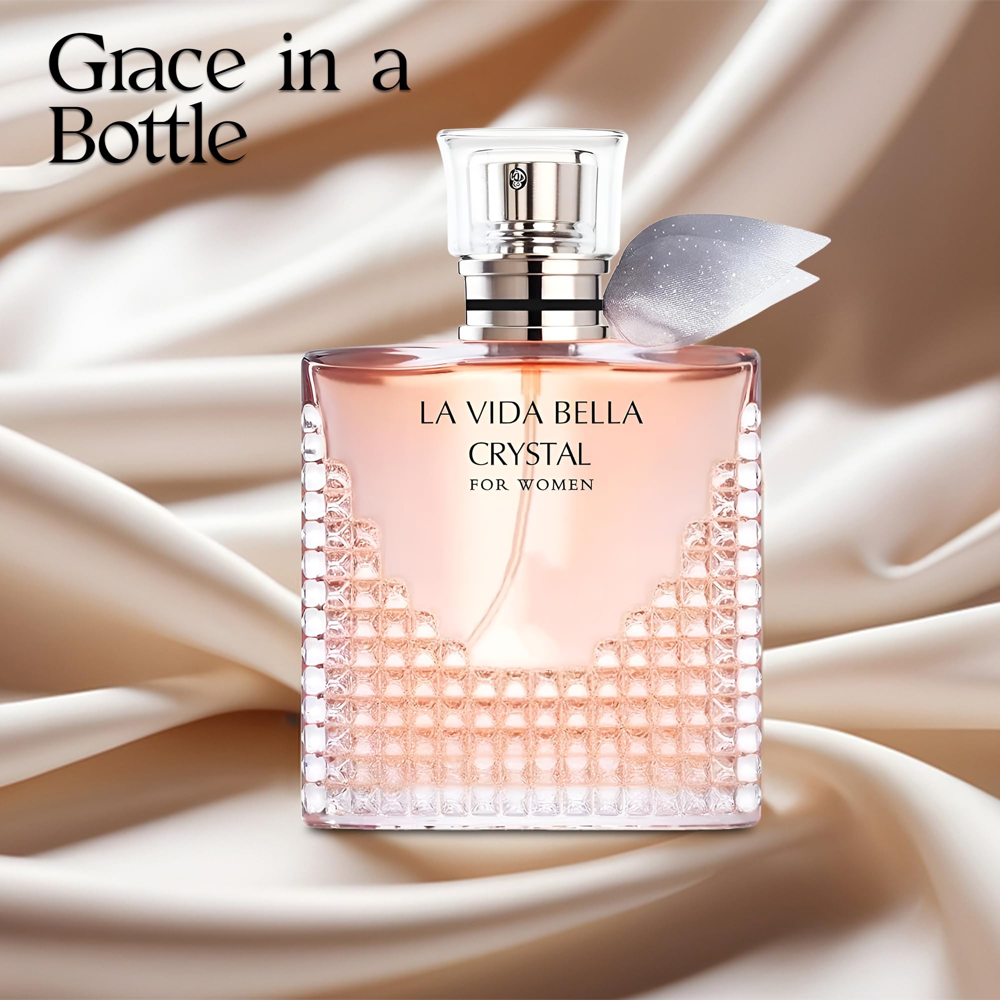 4PCS Perfume Set for Women - Floral Fragrance Gift Set with Vanilla,Sweet Fruity Eau De Parfume| 3.4 Fl Oz Each(La Vida Bella,La Vida Bella Crystal,La Vida Bella Ext,Valentine Milano)