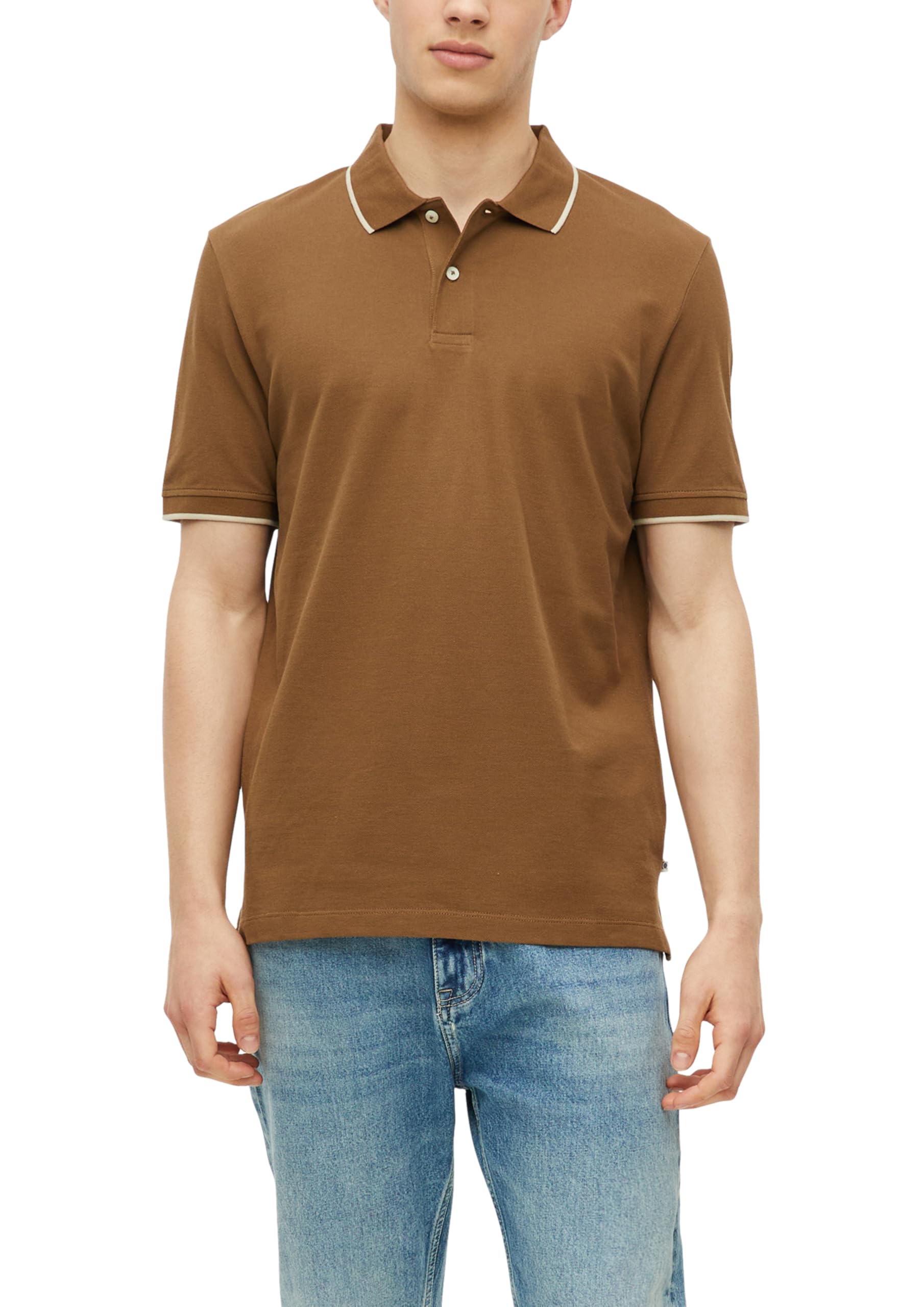 s.Oliver Men's 2178944 Polo Shirt (Pack of 1), Brown, XL