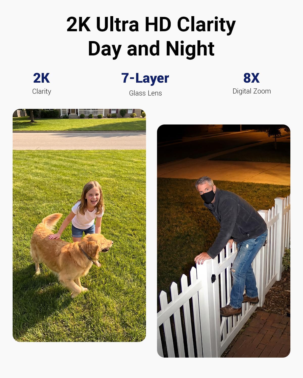 Security Cameras Wireless Outdoor Home System, 4 Camera Kit, No Subscription Fees, Solar Powered, Local Storage, 365-Day Battery Life, 360°PTZ Surveillance, Auto Tracking, 2K Color Night Vision - Image 6