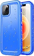 SPORTLINK Case for iPhone 12/12 Pro Waterproof Shockproof - 360 Degree Unbreakable Military Hard Full Body Case/Bumper [IP68 Waterproof Dustproof Waterproof] [with Camera/Screen Protection]-Blue