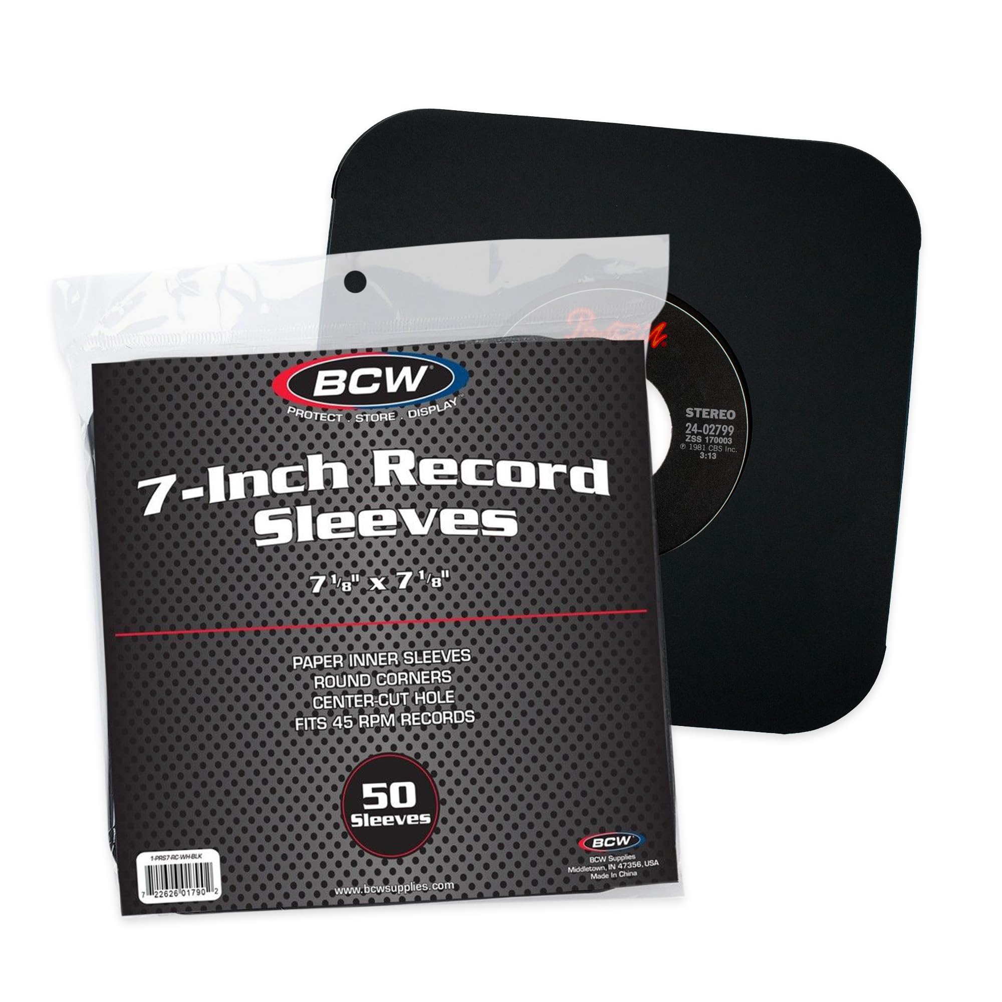 Amazon.com: BCW 7 Inch Vinyl Record Paper Inner Sleeves - Round