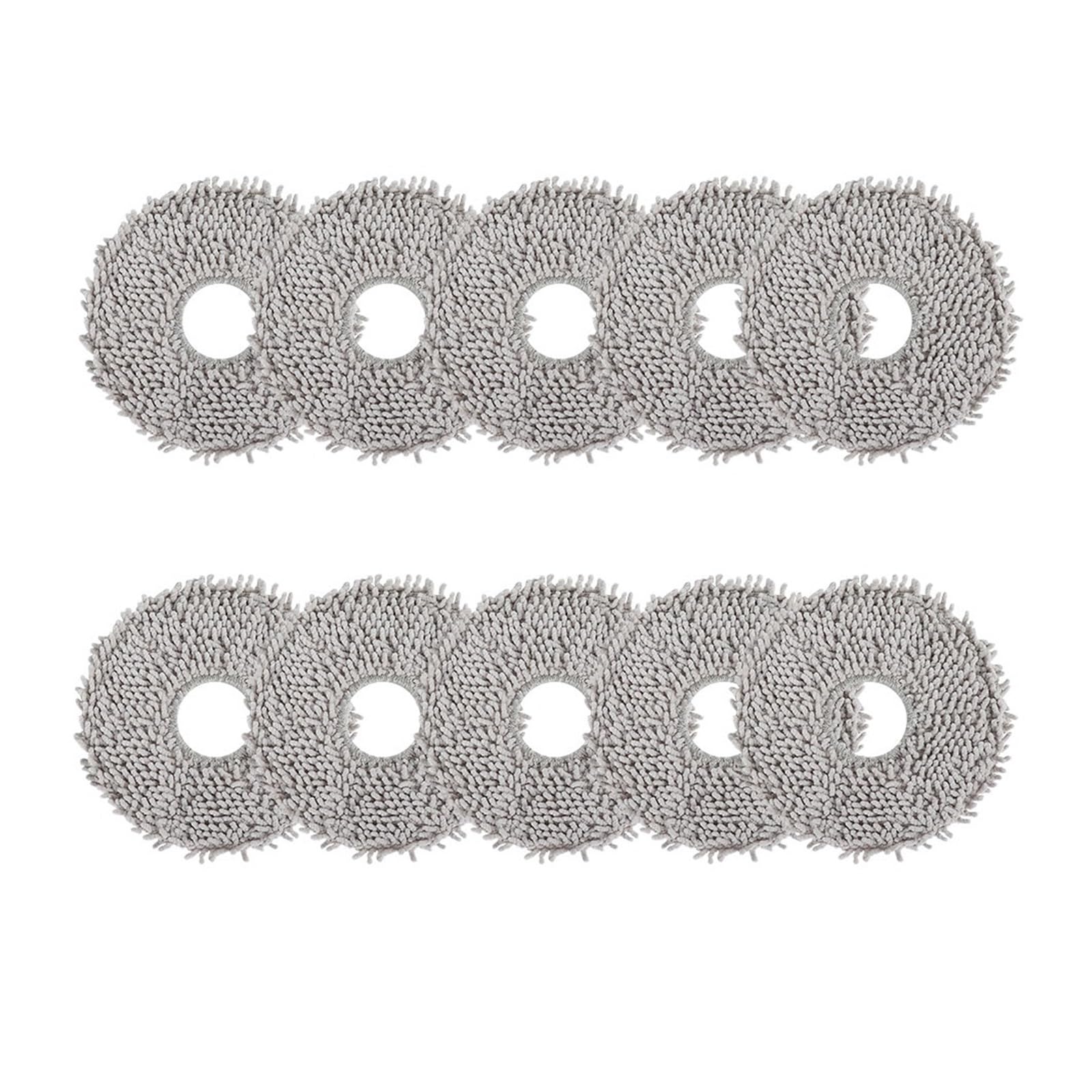 NUCBCULWP Mop Cloth Pad,Compatible For ECOVACS X1,Compatible For Omni, X2 T30 Pro T5 T50 T10 T20 T30s Combo Robot Vacuum Cleaner Part(10PCS)