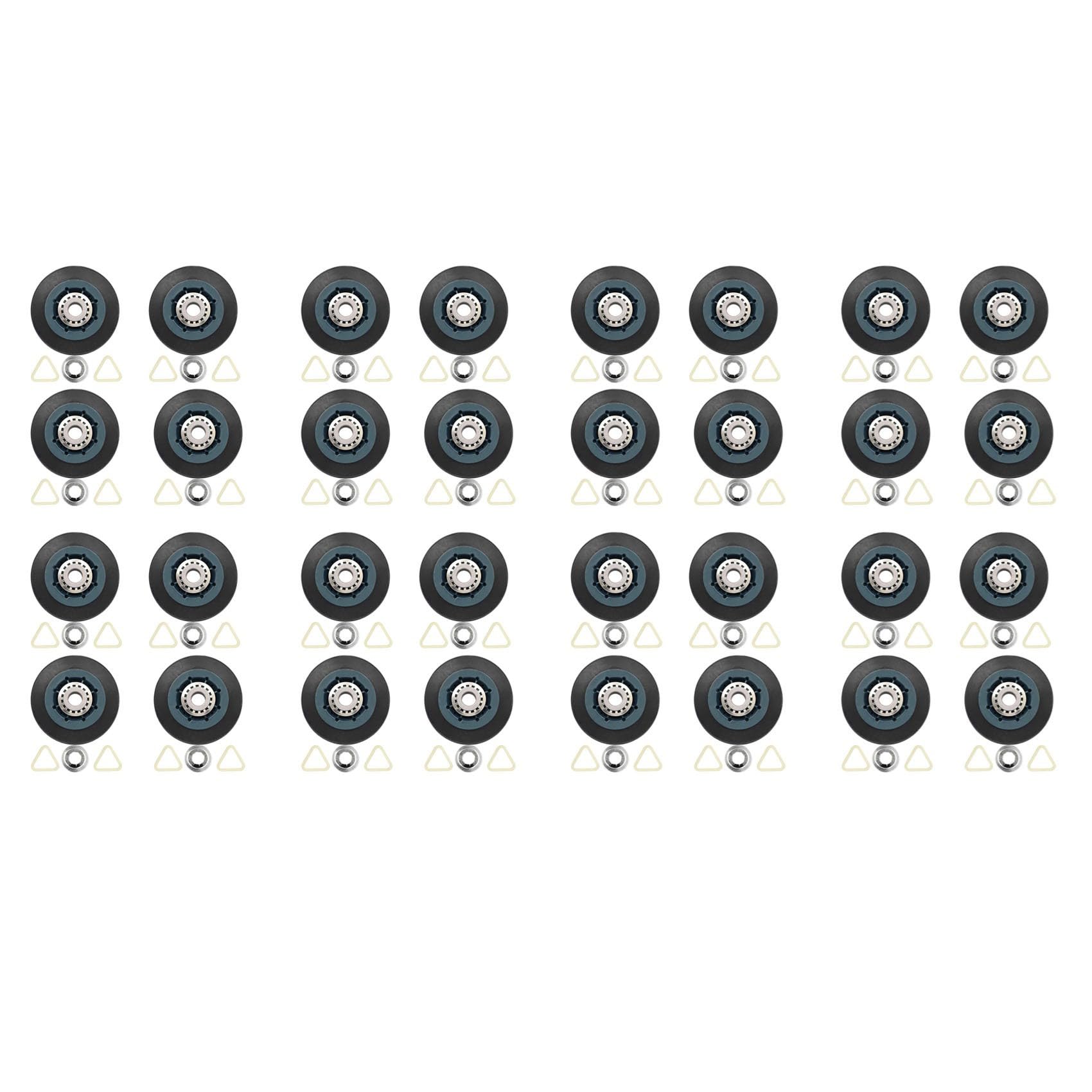 Hndhbfgrt 32Pack W10314173 Dryer Drum Roller Replacement for Dryer Compatible with WPW10314173 Roller Drum Support Kit Dryer Parts