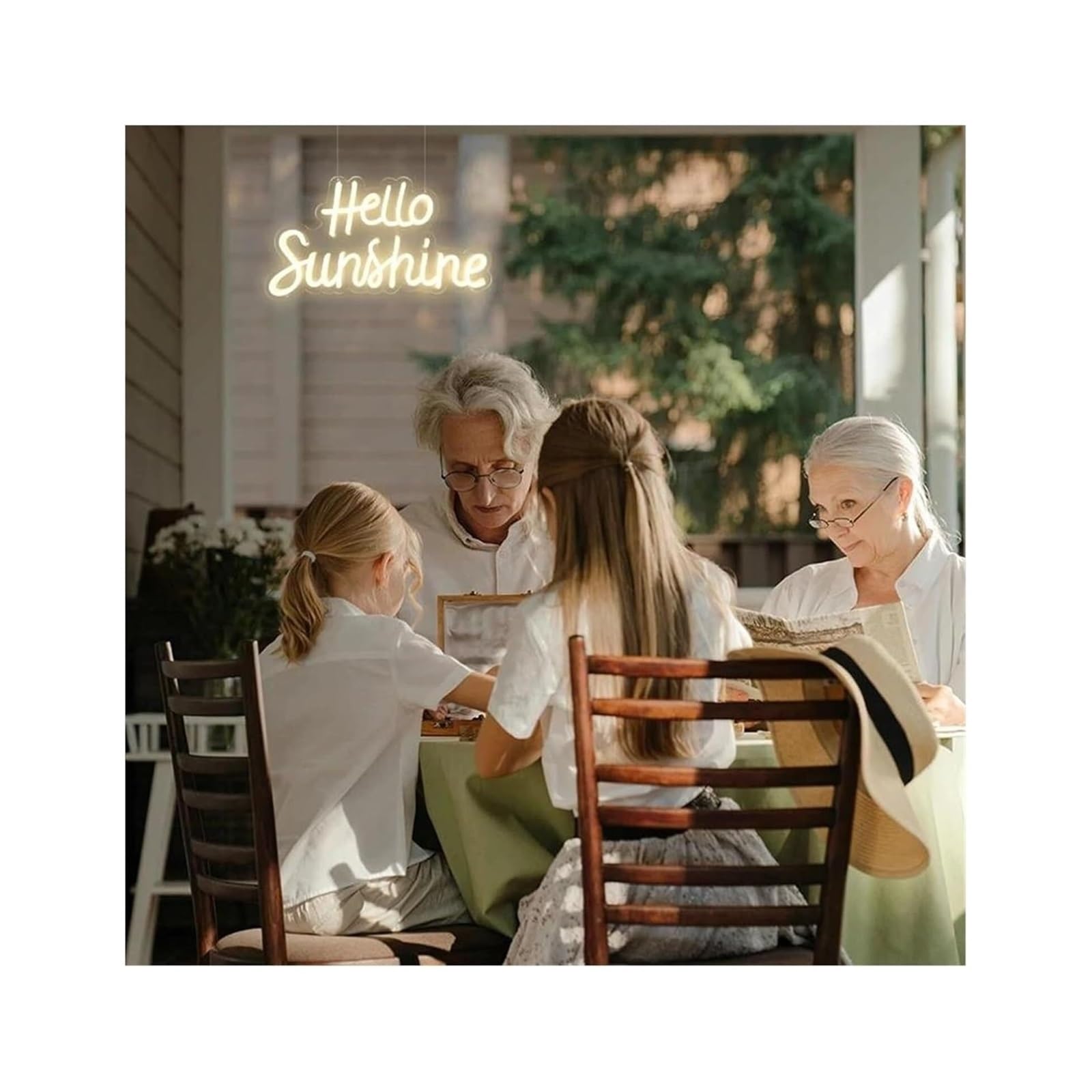 Segno di luce al neon Insegne al neon Insegna Calda lampada da camera letto e casa con scritta Hello Sunshine per ragazze Compleanno