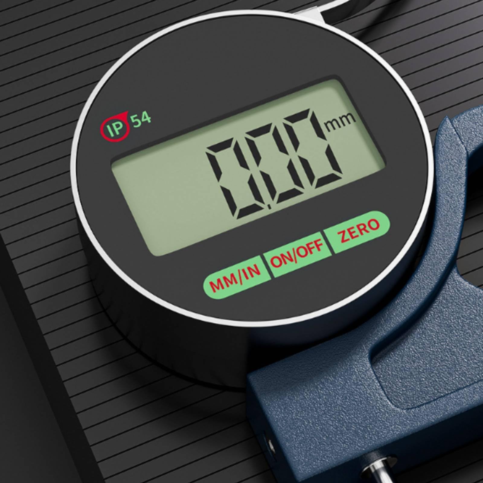 Milageto Digital Thickness Gauge Calibro Digitale Spessimetro Misuratore Spessore Elettronico Display Grande Zero Rapido Unità, Calibro Di Spessore Centesimale Ricaricabile 0-12.7MM