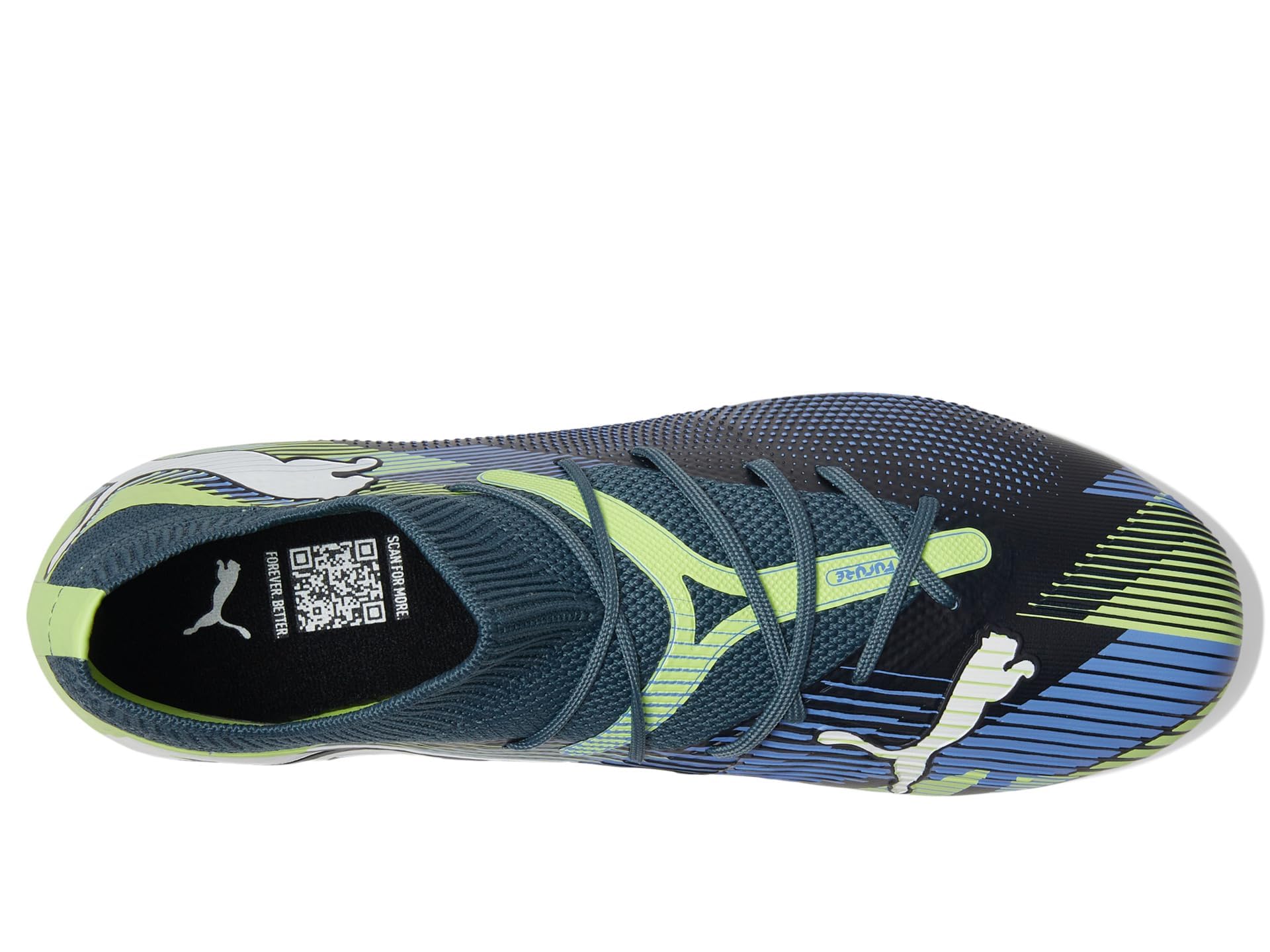 PUMA Women's Future 7 Match Firm, Artificial Ground Soccer Cleats Sneaker, Gray Skies White-Fizzy Apple, 7