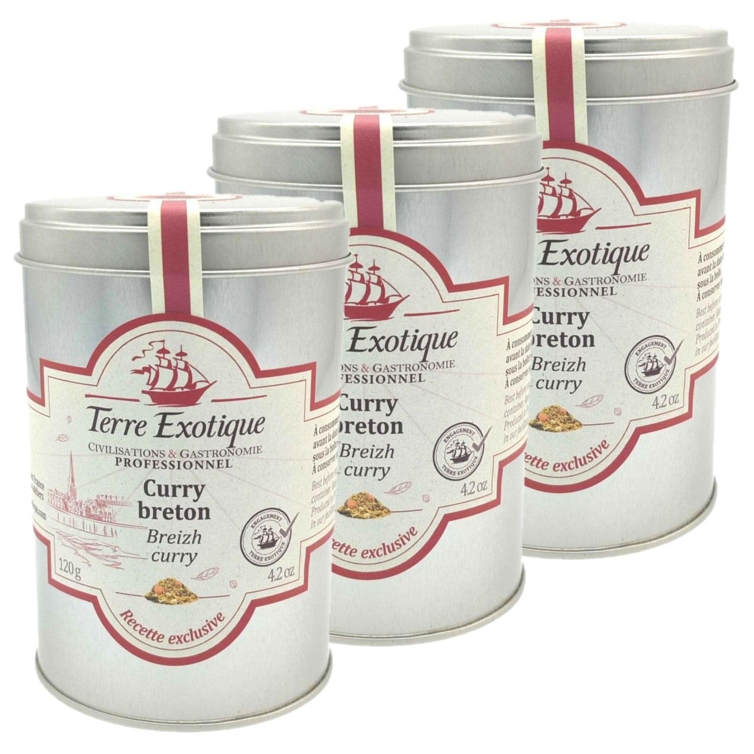 Lot 3x Curry breton - Boîte 120g