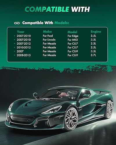 Miniatura 5 de SCITOO - Juego de pastillas de freno de cerámica, 8 pastillas de freno para Ford Edge 2007-2010, 2007-2010 para Lincoln MKX, 2007-2012 para Mazda