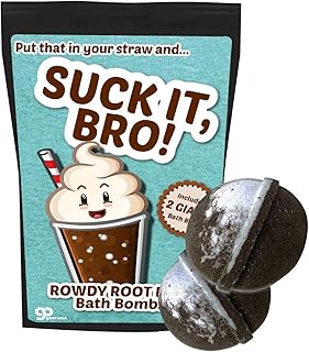 Suck it Bro Root Beer Bath Bombs - Luxurious Bath Bombs for Kids - Amazing Christmas Gift for Siblings - Funny Unisex Gag Gift - Hilarious Secret Santa Present