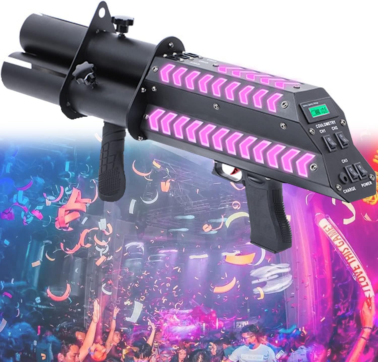 Electric Confetti Machine,Handheld Confetti Gun,Electronic Gatling